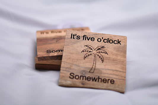 square its five o'clock somewhere coasters