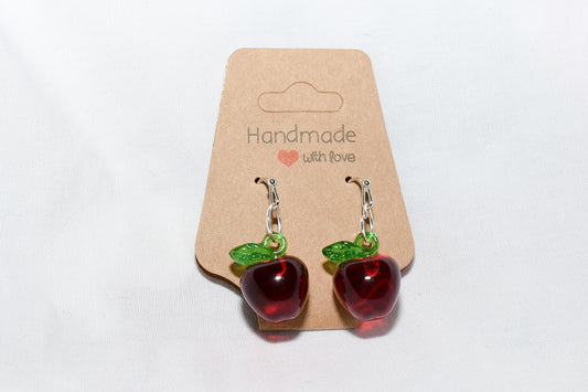 Resin earrings fruit