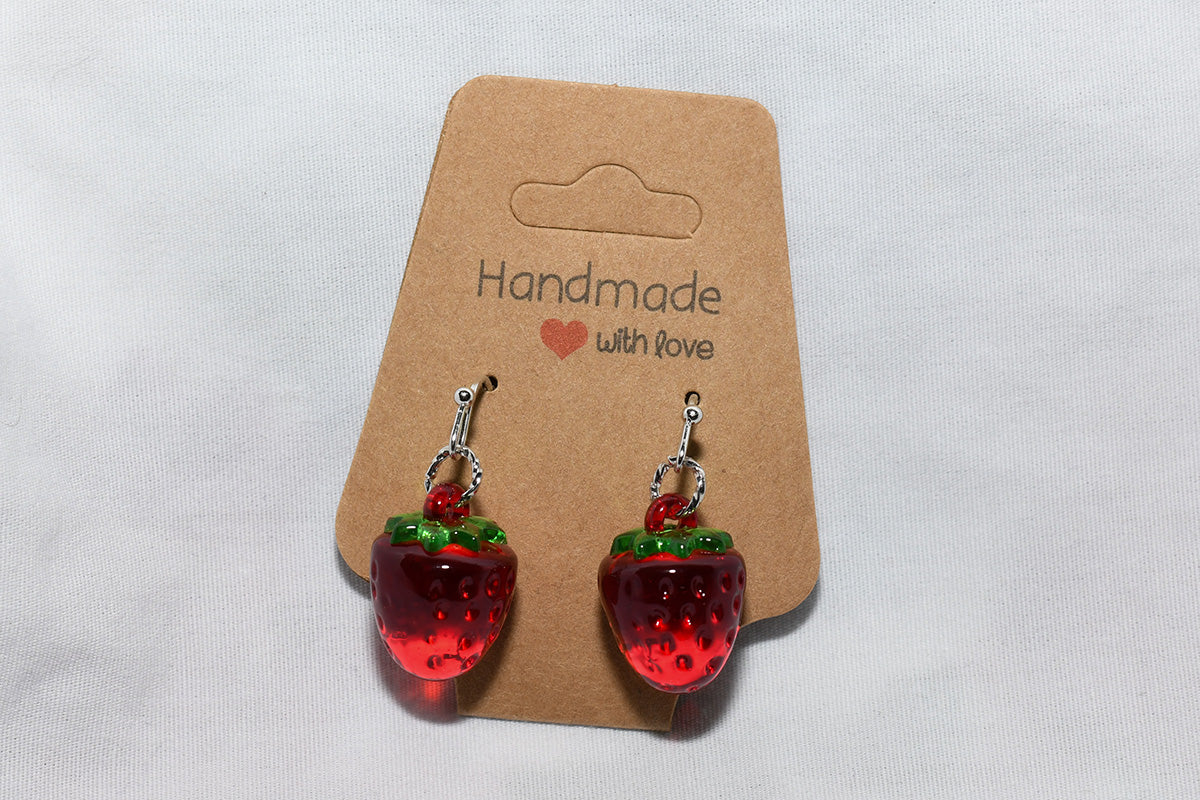Resin earrings fruit