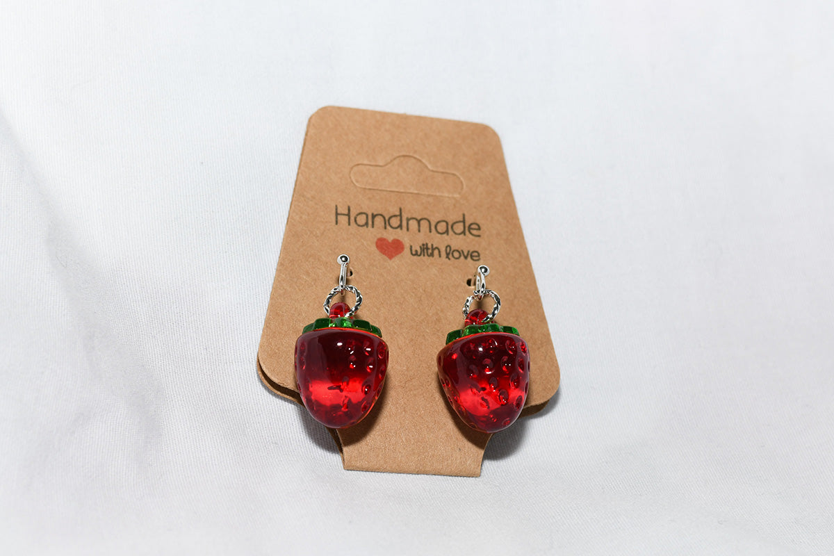 Resin earrings fruit