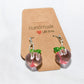 Resin earrings fruit
