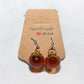 Resin earrings fruit