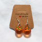 Resin earrings fruit