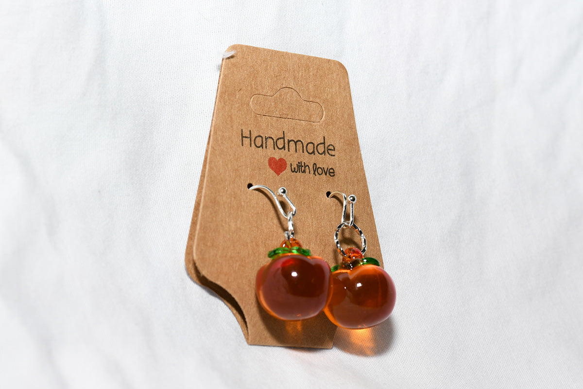 Resin earrings fruit