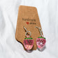 Resin earrings fruit