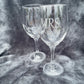 Laser engraved wine glasses